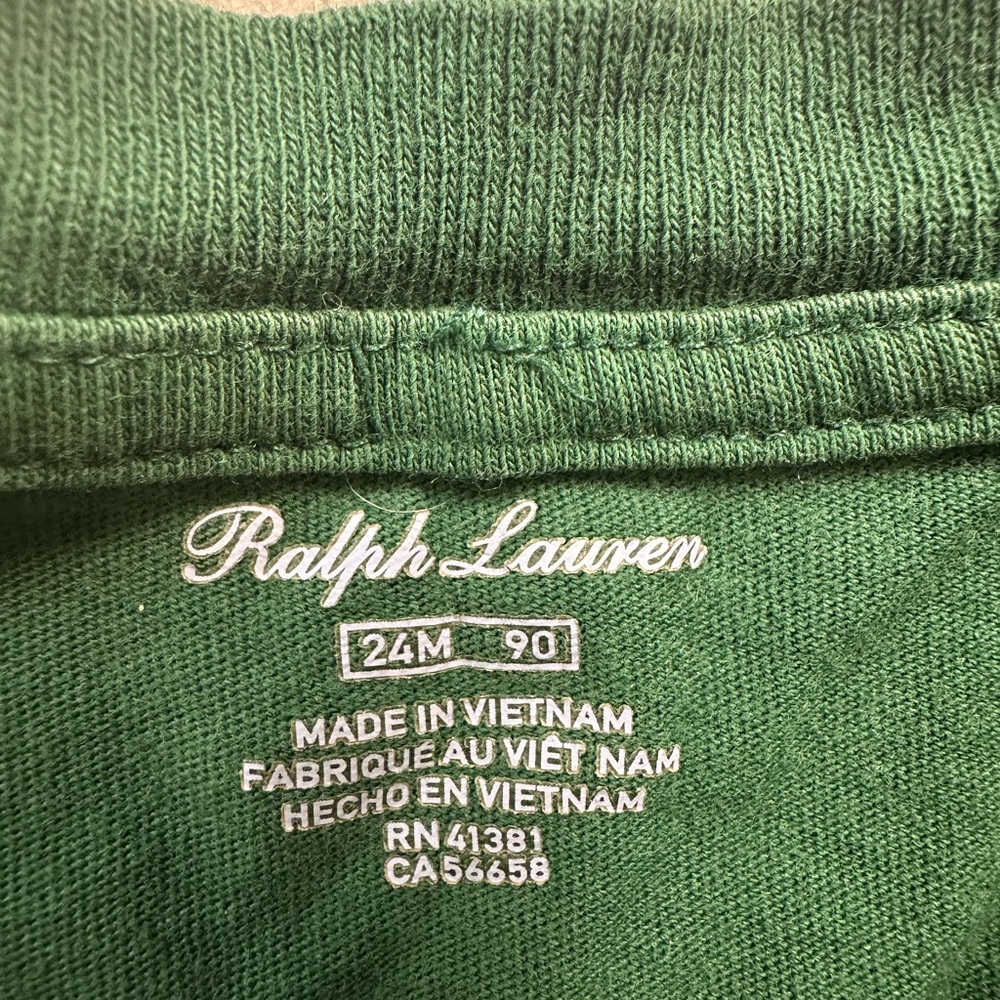Lot of 3 Ralph Lauren Polo Bear T-Shirts - Gray, Green, Navy - Picture 3 of 3